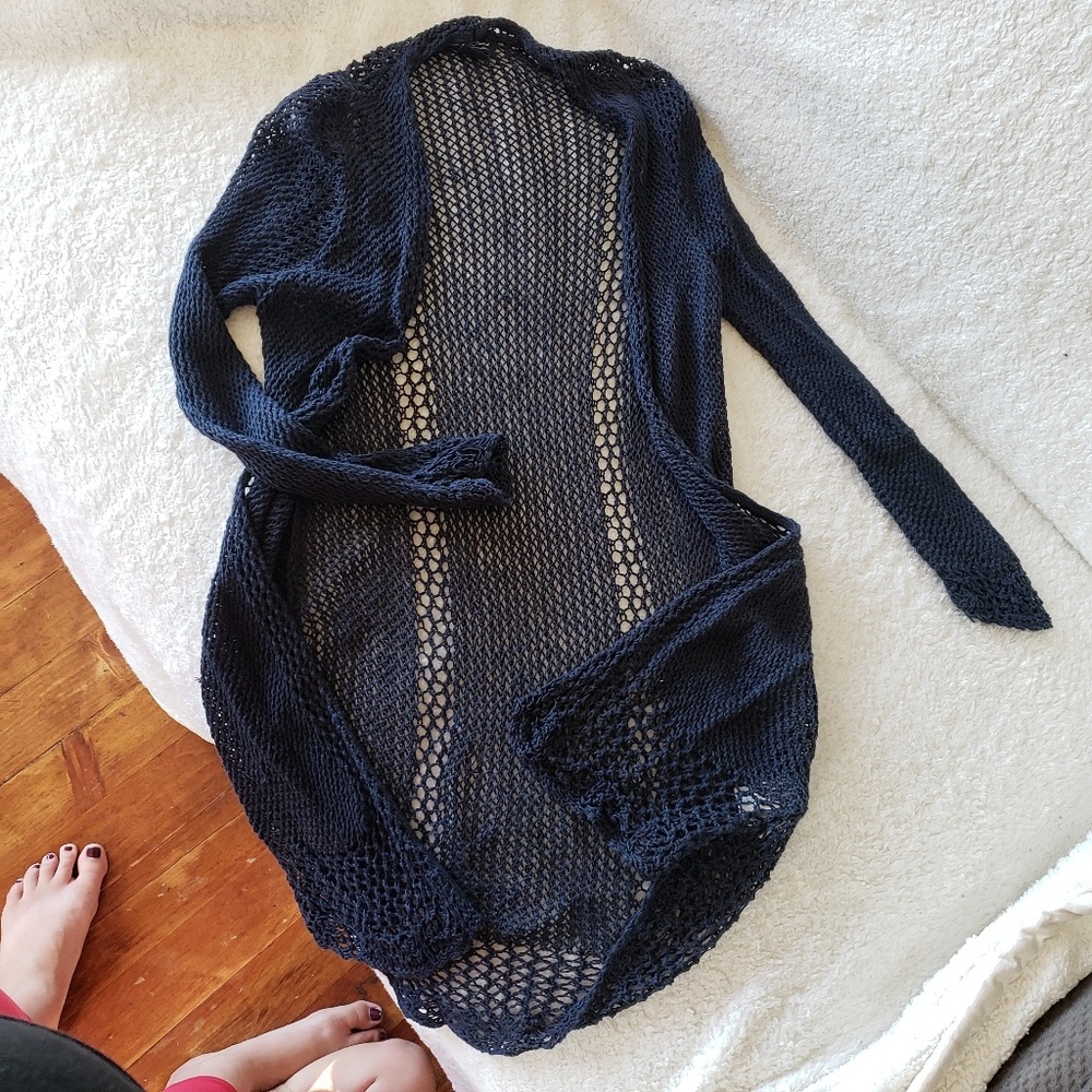 Navy Lucky Cardigan